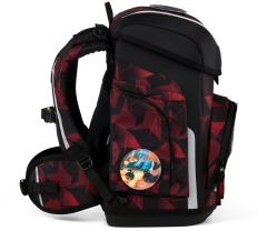 ergobag Schultaschenset UnaufhaötBär Cubo schwarz rot Monster Truck