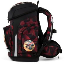 ergobag Schultaschenset UnaufhaötBär Cubo schwarz rot Monster Truck