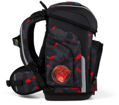 Grundschulset 5teilig ergobag Cubo TaekBärdo schwarz rot Drachen Ninja