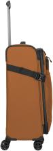 erweiterbarer Koffertrolley orangebraun Travelite Briize M 67cm Curry
