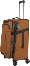 erweiterbarer Koffertrolley orangebraun Travelite Briize M 67cm Curry