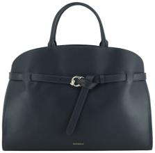 Coccinelle Henkeltasche groß Sabine dunkelblau Leder elegant