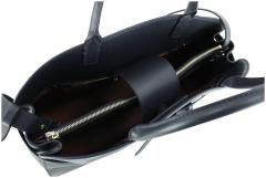 klassische Ledertasche Sabine Large Coccinelle schwarz Noir