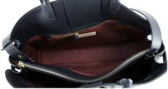 klassische Ledertasche Sabine Large Coccinelle schwarz Noir