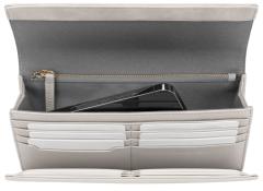 gummierte Longbörse Kapten and Son Triomphe Oyster Grau nachhaltig