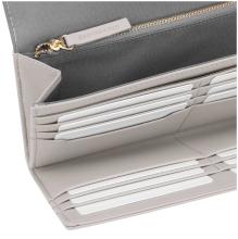 gummierte Longbörse Kapten and Son Triomphe Oyster Grau nachhaltig