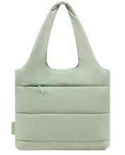 Kapten and Son Beuteltasche groß Skara Cloud Shopper Soft Green Puffy Optik
