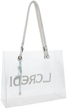 Shopper L.Credi transparent Innentasche grau Reja Seestern