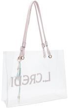 transparente Damentasche L.Credi Innentasche rosa Seestern Reja Cherry Blossom