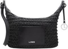 L.Credi kleine Basttasche Ramina schwarz vegan