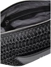 L.Credi kleine Basttasche Ramina schwarz vegan