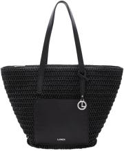 L.Credi Shoppertasche schwarz Bast vegan Ramina