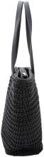 L.Credi Shoppertasche schwarz Bast vegan Ramina
