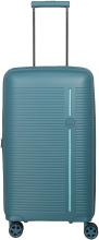 erweiterbarer Hartschalenkoffer Travelite Roomer 4w Trunk M 66cm Aqua
