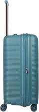 erweiterbarer Hartschalenkoffer Travelite Roomer 4w Trunk M 66cm Aqua