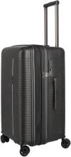 Reisetrolley 4w Trunk M 66cm erweiterbar Travelite Roomer Black schwarz