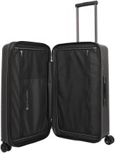Reisetrolley 4w Trunk M 66cm erweiterbar Travelite Roomer Black schwarz