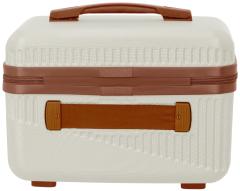 Beautycase Travelite Bali weiß cognac Hartschale 