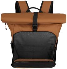Travelite Briize Backpack M Roll-up Laptoprucksack Curry orangebraun