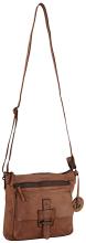 Crossovertasche Harbour2nd Hazel Leder cognac Vintage Anker