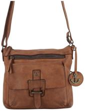 Crossovertasche Harbour2nd Hazel Leder cognac Vintage Anker