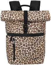 Alltagsrucksack Animalprint Travelite Basics Rollup Backpack Leopard