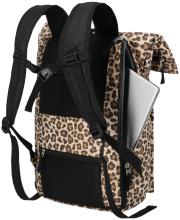 Alltagsrucksack Animalprint Travelite Basics Rollup Backpack Leopard