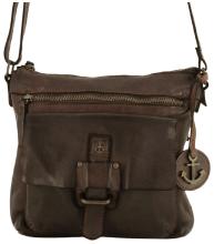 dunkelbraune Ledertasche Harbour2nd Anker Hazel Vintage