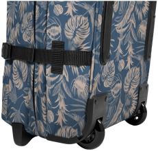 Eastpak Reisetaschentrolley Tranverz L Brize Blue Beige Palmenblätter