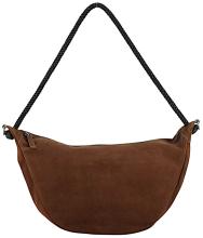 große Beuteltasche Harbour2nd Tiam Velours braun Flechtoptik