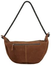 große Beuteltasche Harbour2nd Tiam Velours braun Flechtoptik