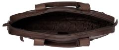 The Chesterfield Brand Wax Pull Up Calvi dunkelbraun Bürotasche Laptop