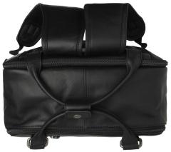 The Chesterfield Brand schwarzer Lederrucksack mit Laptopfach Calden Black