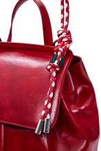 Desigual auffälliger Tagesrucksack Luena rot Flechtdetail