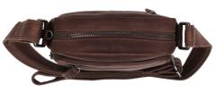 Crossbody Bag dunkelbraun gewachstes Leder The Chesterfield Brand Birmingham