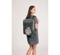 2.Wahl Anekke Tagesrucksack mit Laptopfach Sophia Auralis Olivgrün Nylon