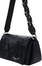 Desigual Täschchen Naron mini Überschlag schwarz bestickt