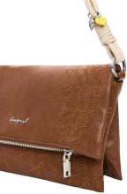 feminine Crossover Bag braun Desigual Murano klappbar Knoten Sierra
