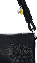 Sierra klassisch schwarze Desigual Damentasche filigran Murano Stickerei