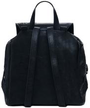 Desigual Überschlagrucksack schwarz Sierra Citybackpack Prisa