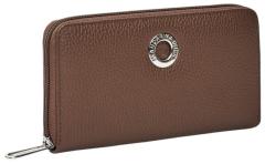 Zipbörse Leder braun Mandarina Duck Wallet Milk Chocolate Mellow Leather