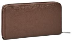 Zipbörse Leder braun Mandarina Duck Wallet Milk Chocolate Mellow Leather