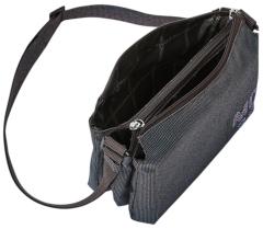 Mandarina Duck kleine Schultertasche Glitzer dunkelblau violett MD20 Lux Galaxy