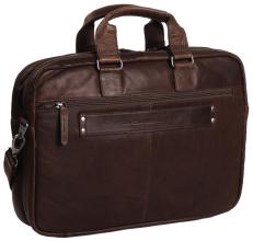 The Chesterfield Brand Seth Business Bag dunkelbraun Wax Pull Up