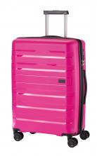 4-Rad Rollenkoffer pink Hartschale Travelite Kosmos M 67cm