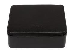 Uhrenkassette Windrose Beluga schwarz beige gefüttert