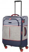4Rad-Trolley Athene M Travelite maritime Streifen blau weiß grau