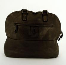 Harbour2nd Flecht-Leder-Tasche cognac