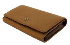 Marc`O Polo Damenbörse Leder Überschlag Camel