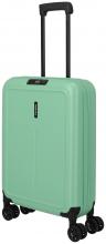 Travelite Basics 4-Rad Trolley 55cm faltbarer Kabinenkoffer hellgrün